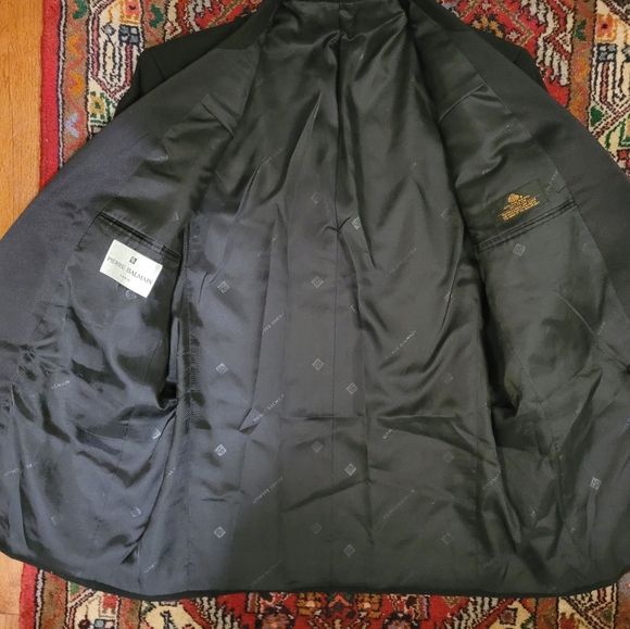 VINTAGE PIERRE BALMAIN PARIS DOUBLE BREASTED TUXEDO JACKET BLAZER - Picture 6 of 11